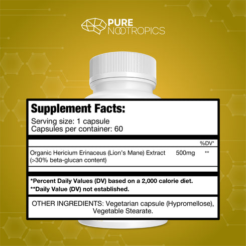 Lion's Mane Mushroom Powder or Capsules